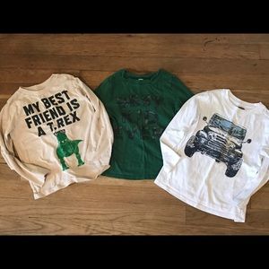 Three long sleeve shirts